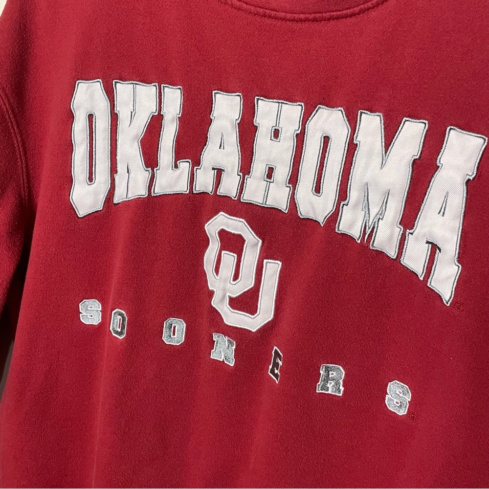 VTG University Of Oklahoma Sooners Embroidered Crewneck Sweatshirt Mens Large